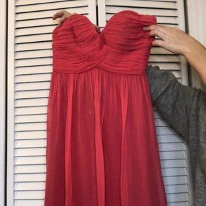 Short Coral Dress perfect for Summer Weddings